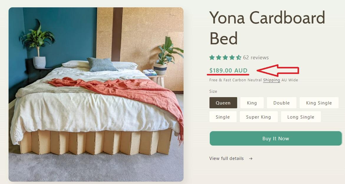 Картонне ліжко купити